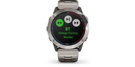 Seilklokke GARMIN Quatix 6 Safirglass Cyan silikon klokkerem 0100215895