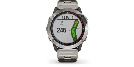 Seilklokke GARMIN Quatix 6 Safirglass Cyan silikon klokkerem 0100215895