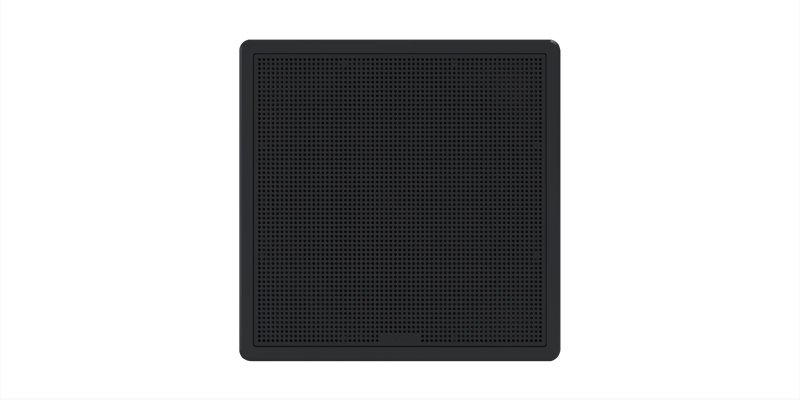 Båthøyttaler FUSION FM Seriesubwoofer 10 400W kvadratisk lavprofil sort stk 0100230111
