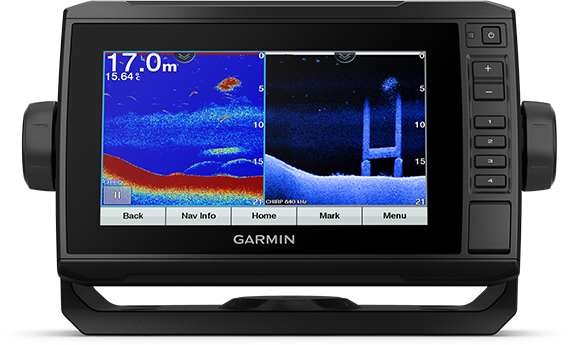 Kartplotter GARMIN ECHOMAP UHD 72cv 7 ClearVü usvinger 0100233300