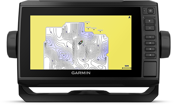 Kartplotter GARMIN ECHOMAP UHD 72cv 7 ClearVü usvinger 0100233300