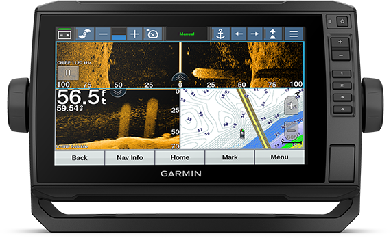 Kartplotter GARMIN ECHOMAP UHD 92sv 9 ClearVü og SideVü inkl GT54TM Pakke 0100234101 G