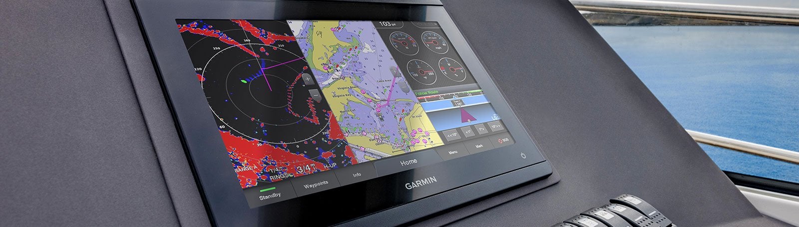 Ekkolodd GARMIN GPSMAP 923 Kartplotter 9 XVGA Touch MFD 0100236600