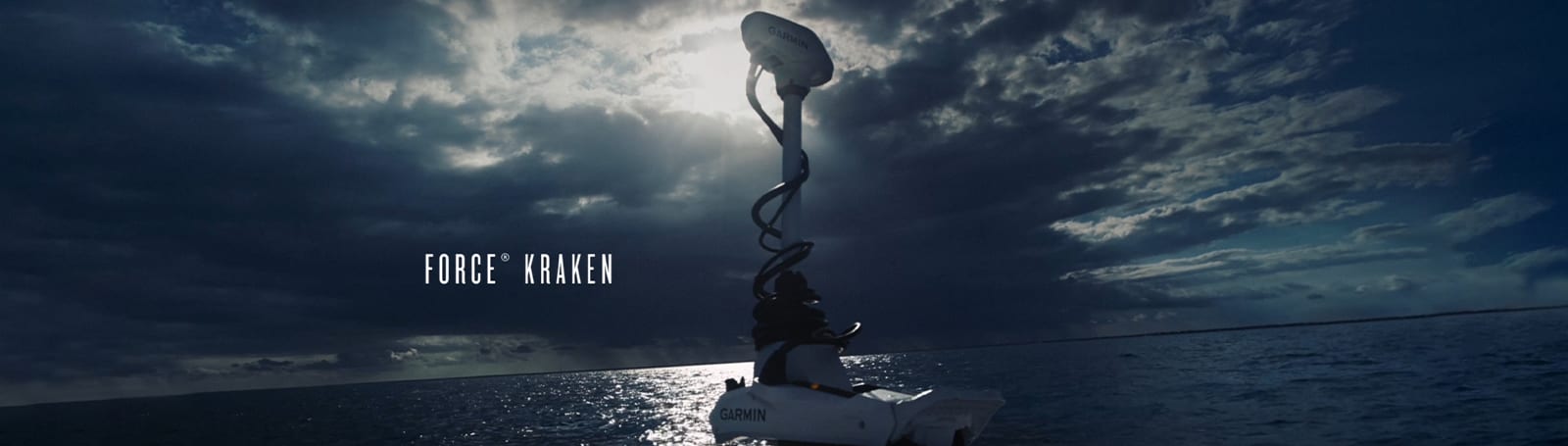 Baugmontert GARMIN Force Kraken trollingmotor Hvit 75 stamme 190cm saltvann usvinger 0100257410