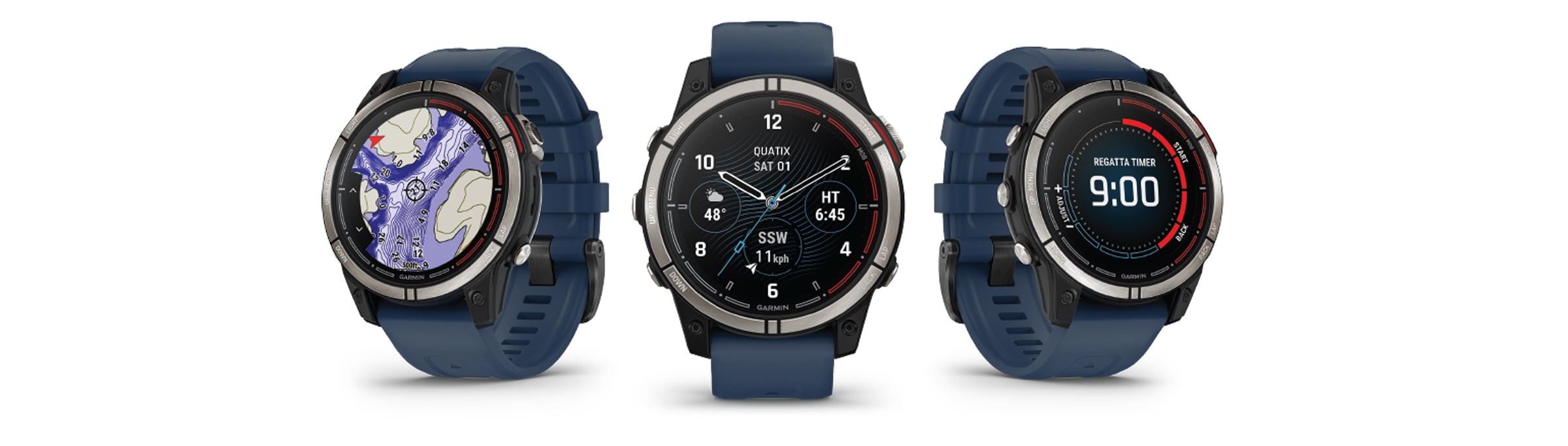 Seilklokke GARMIN Quatix 7 – Sapphire Edition AMOLED Avansert maritim smartklokke 0100258261