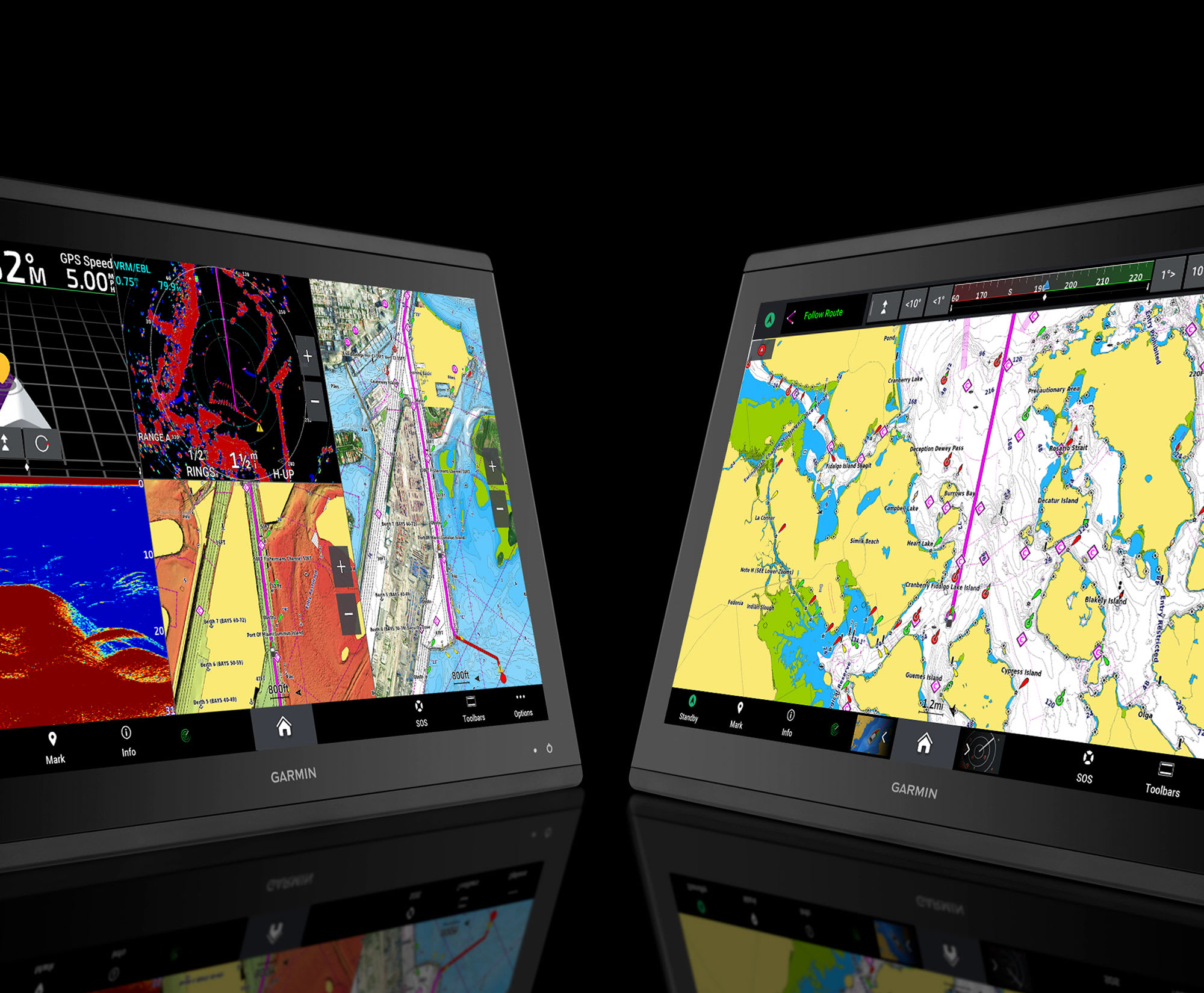 Kartplotter GARMIN GPSMAP 9019 Premium 19 4K IPS Berøringsskjerm BlueNet 0100267300