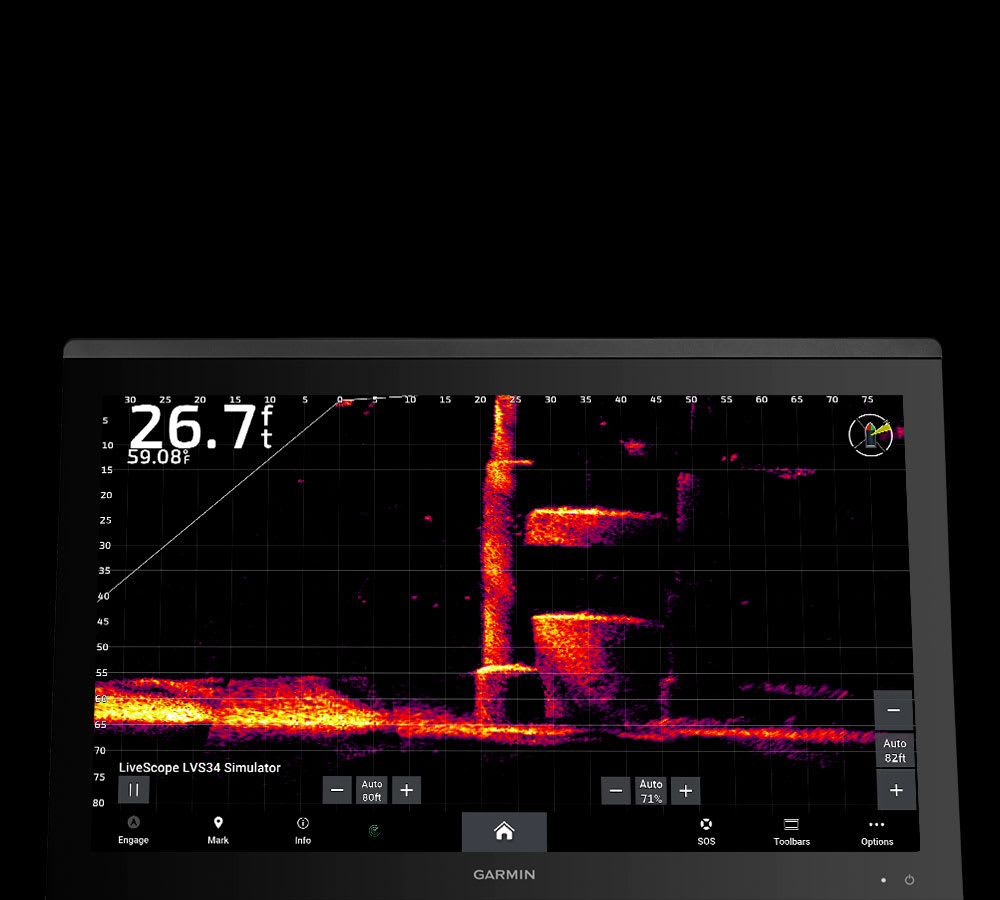 Friluft GARMIN GPSMAP 9019 Premium kartplotter 19 4K IPS Berøringsskjerm BlueNet 194