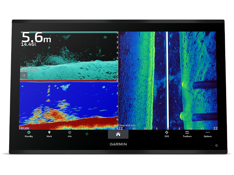 Friluft GARMIN GPSMAP 9022 Premium kartplotter 22 4K IPS Berøringsskjerm BlueNet 194