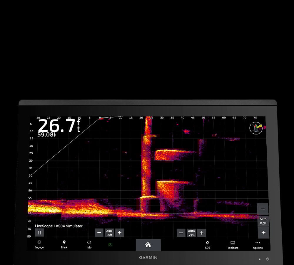 Friluft GARMIN GPSMAP 9024 Premium kartplotter 24 4K IPS Berøringsskjerm BlueNet 194