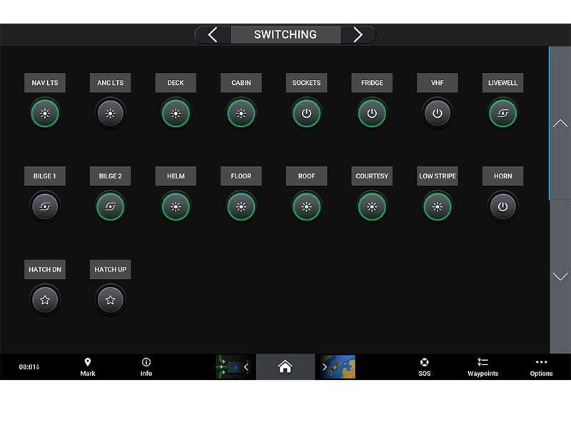 Digital Switching GARMIN Boat Switch Avansert elektrisk styring fra plotteren 0100273500