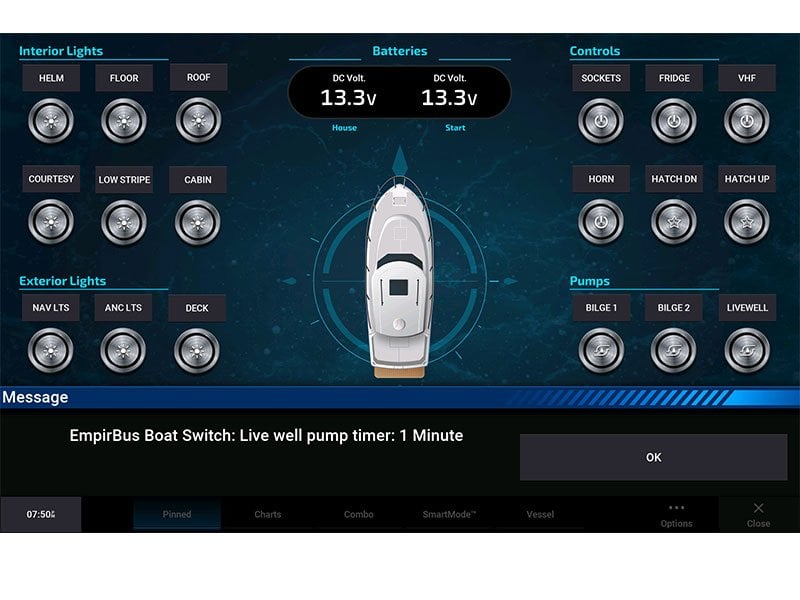 Digital Switching GARMIN Boat Switch Avansert elektrisk styring fra plotteren 0100273500