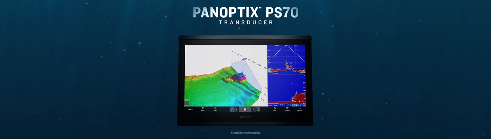 Sonarmodul GARMIN Panoptix PS70 3D Sonar for gjennomgående montering 0100276800