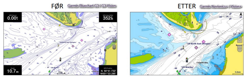 Garmin Bluechart g3 vision Navionics Sjøkart R NVEU078R Oslo Skagerrak Haugesund 010C124400