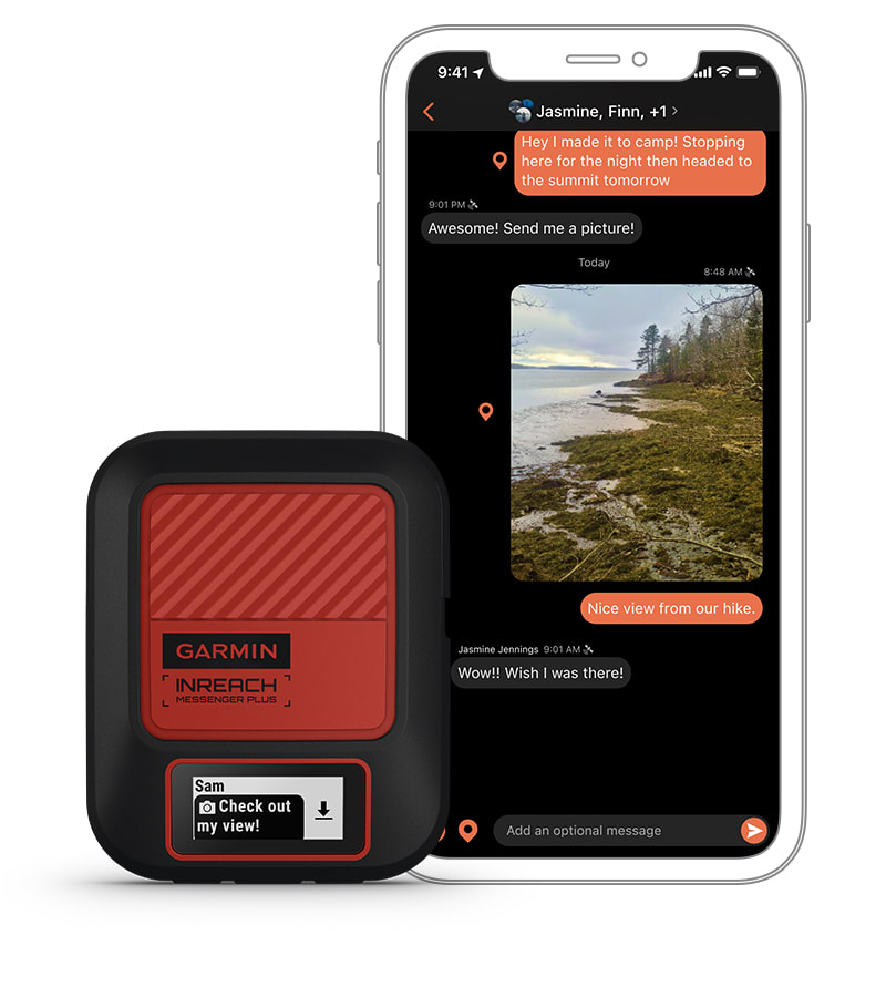 Satelittkommunikasjon GARMIN inReach Messenger Plus SatCom bilde tale og tekstmelding 0100288700