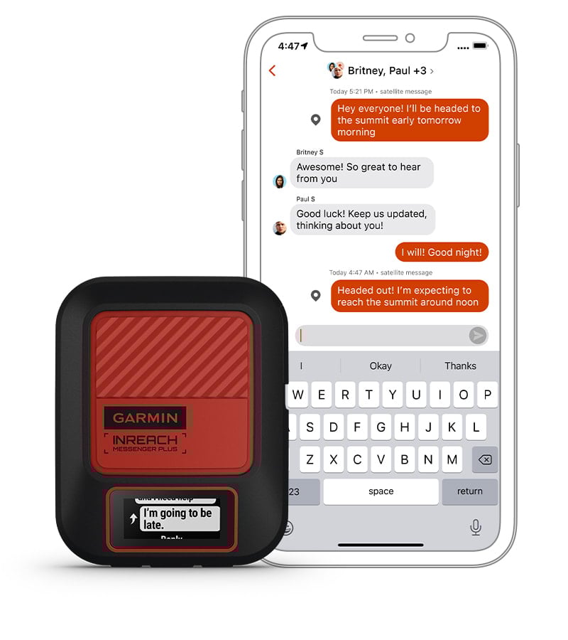 Satelittkommunikasjon GARMIN inReach Messenger Plus SatCom bilde tale og tekstmelding 0100288700