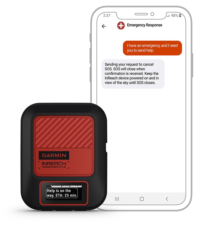 Satelittkommunikasjon GARMIN inReach Messenger Plus SatCom bilde tale og tekstmelding 0100288700