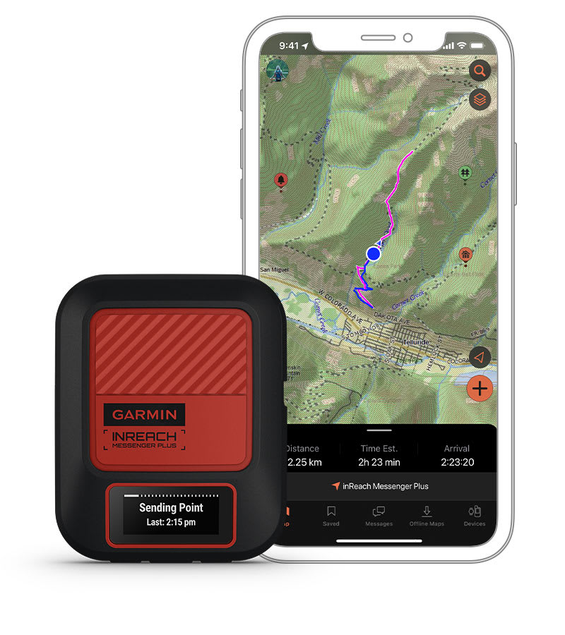 Satelittkommunikasjon GARMIN inReach Messenger Plus SatCom bilde tale og tekstmelding 0100288700