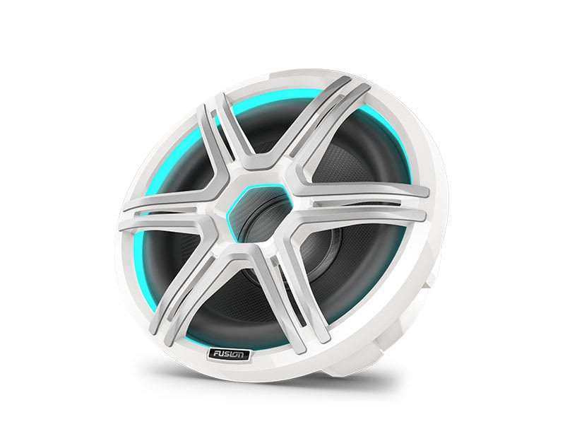 Båthøyttaler FUSION Apollo Subwoofer 12 maritim LED SUB sportshvitt gitter 0100291851