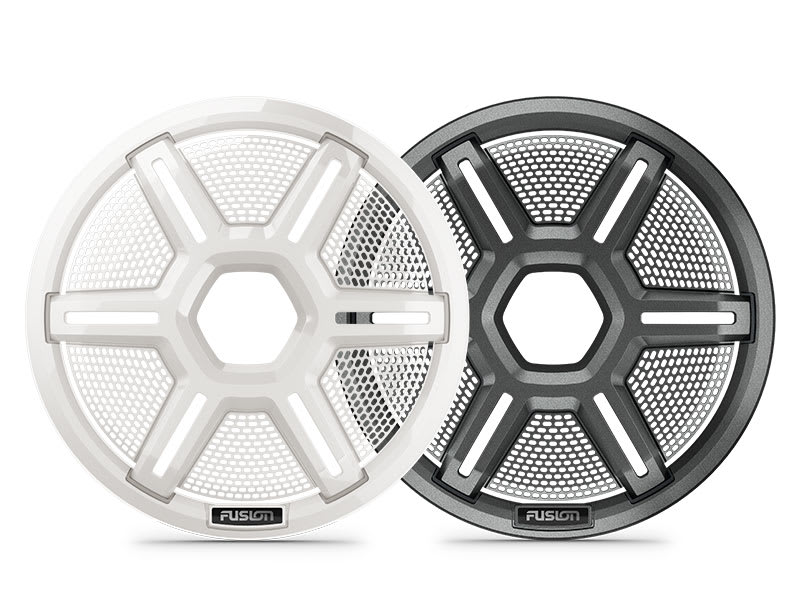 Båthøyttaler FUSION Apollo Subwoofer 12 maritim LED SUB sportshvitt gitter 0100291851