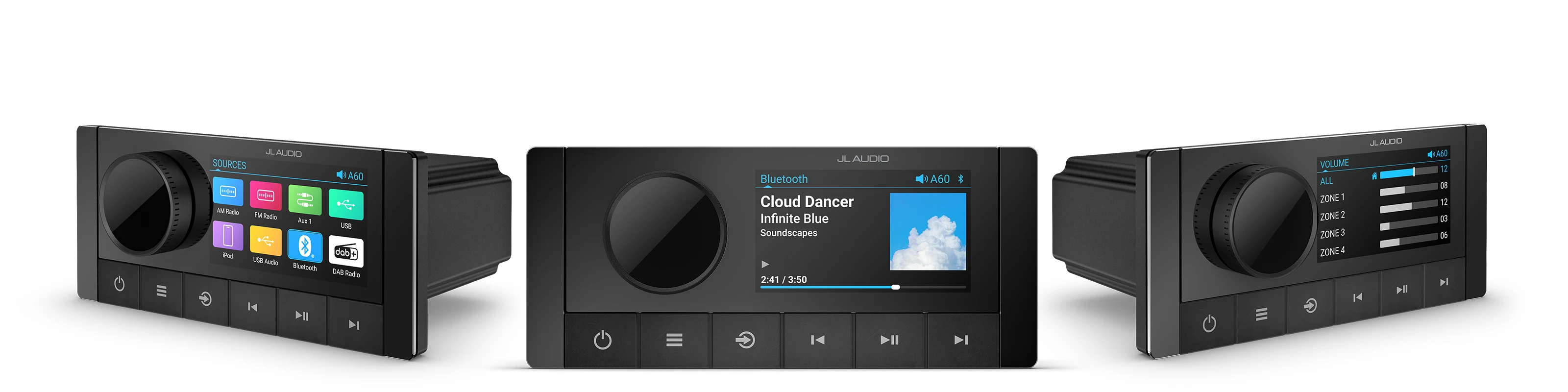 Device JL AUDIO A60 Marine Stereo 4x22W Bluetooth NMEA2000 DSP 0100298300