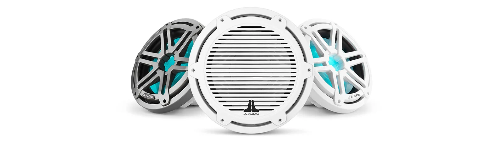 Båthøyttaler JL AUDIO M3 Marine Subwoofer 10 Klassisk hvit front 4 Ohm 175W 0100307000