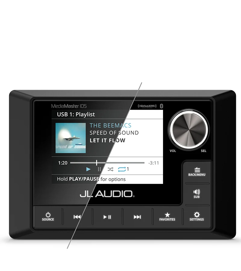Båtstereo JL AUDIO Marine Stereo MM105 m LCD fargeskjerm 0100313200