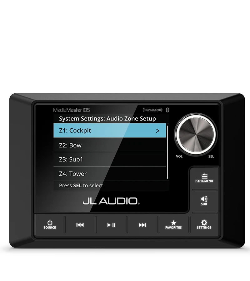 Båtstereo JL AUDIO Marine Stereo MM105 m LCD fargeskjerm 0100313200
