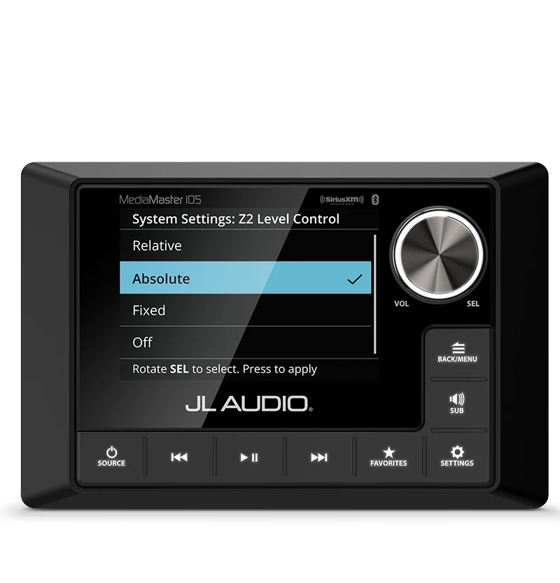 Båtstereo JL AUDIO Marine Stereo MM105 m LCD fargeskjerm 0100313200