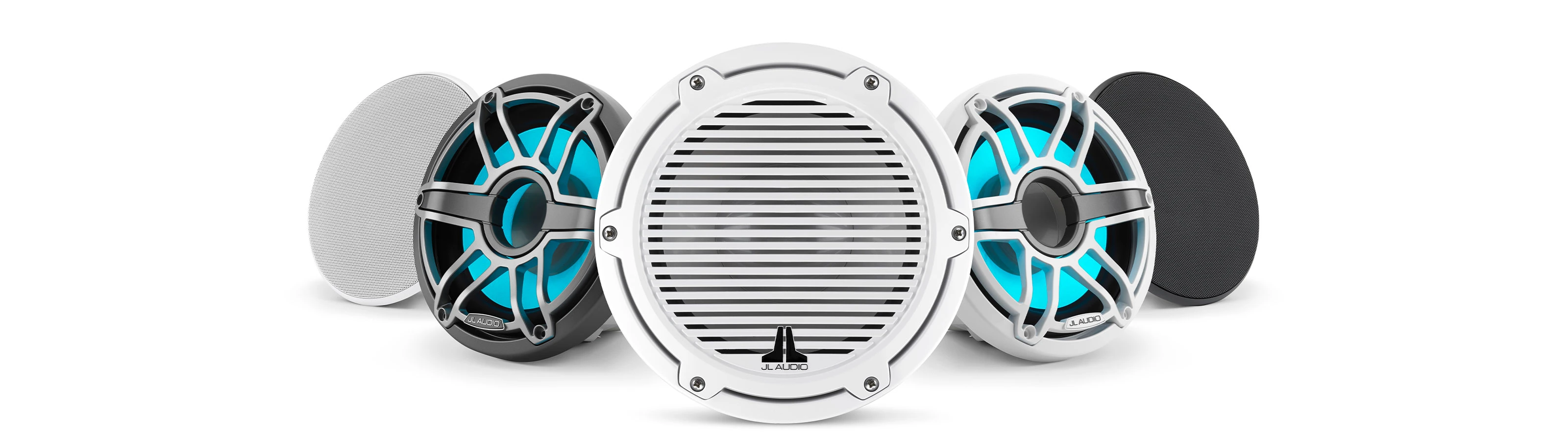 Device JL AUDIO Marine Subwoofer M6 8 200W RMS 4 Ohm Hvit klassisk gitter 0100308000