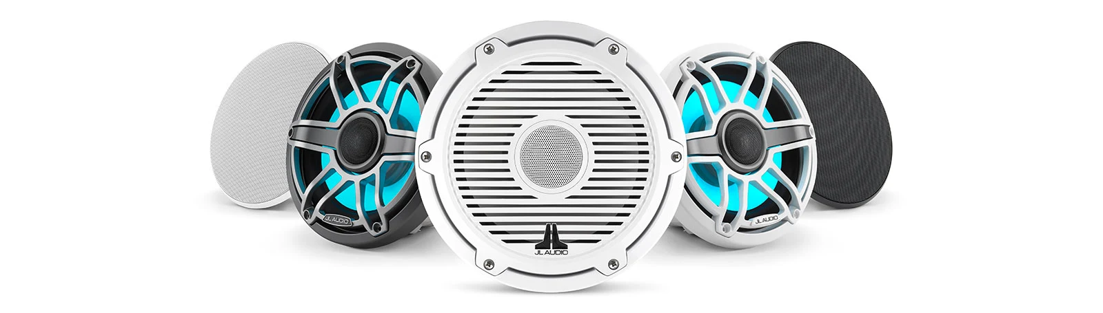 Båthøyttaler JL AUDIO M6 Marinehøyttaler 77 Sort Luxegitter M6770XLSbSb 0100386600