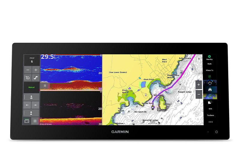 Kartplotter GARMIN GPSMAP 1523xsv 15 Ultrawide IPS touchskjerm ekkolodd 0100385500