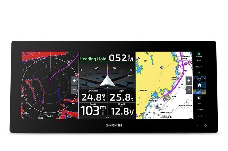 Kartplotter GARMIN GPSMAP 1523xsv 15 Ultrawide IPS touchskjerm ekkolodd 0100385500
