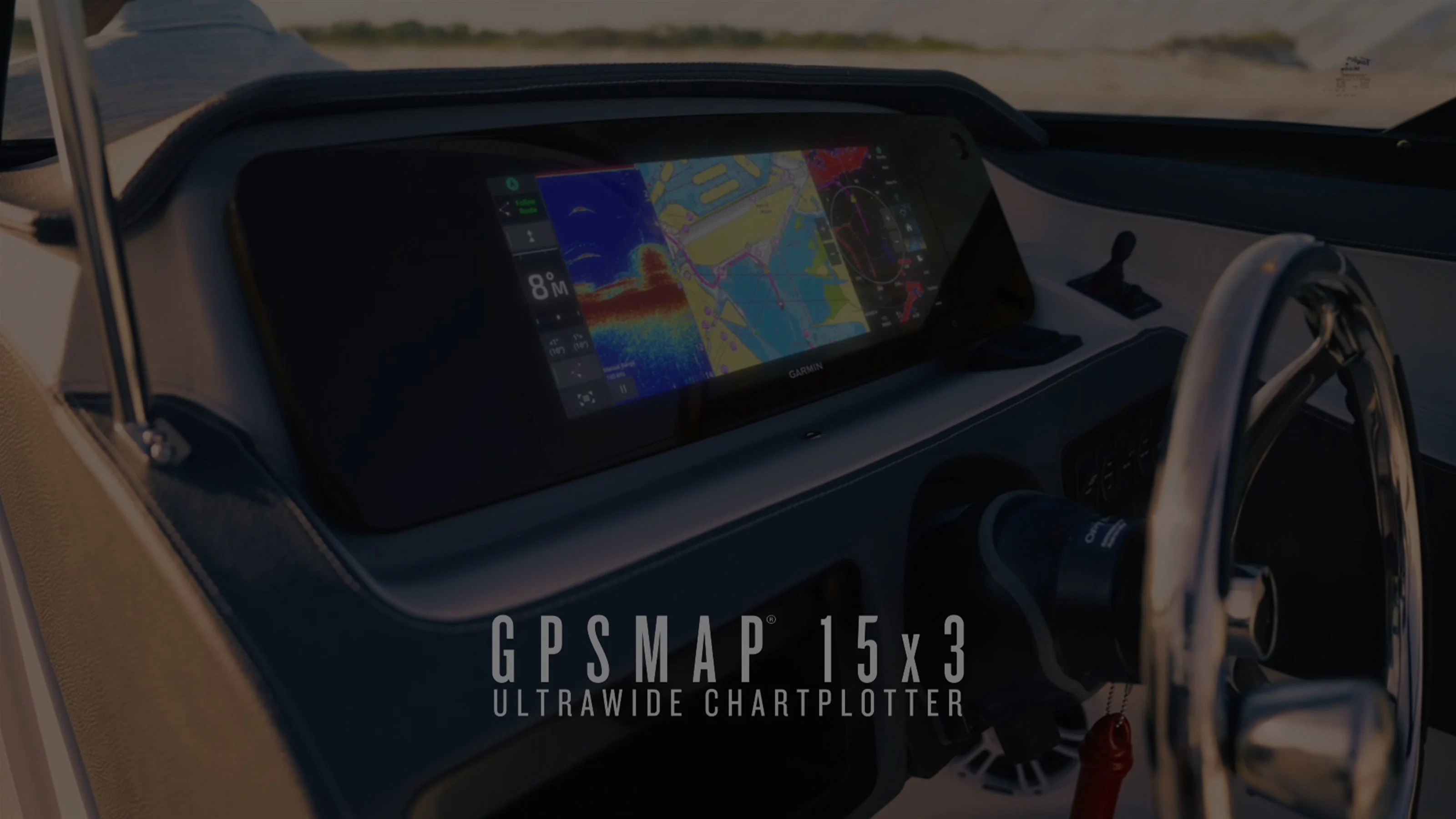 Kartplotter GARMIN GPSMAP 1523xsv 15 Ultrawide IPS touchskjerm ekkolodd 0100385500