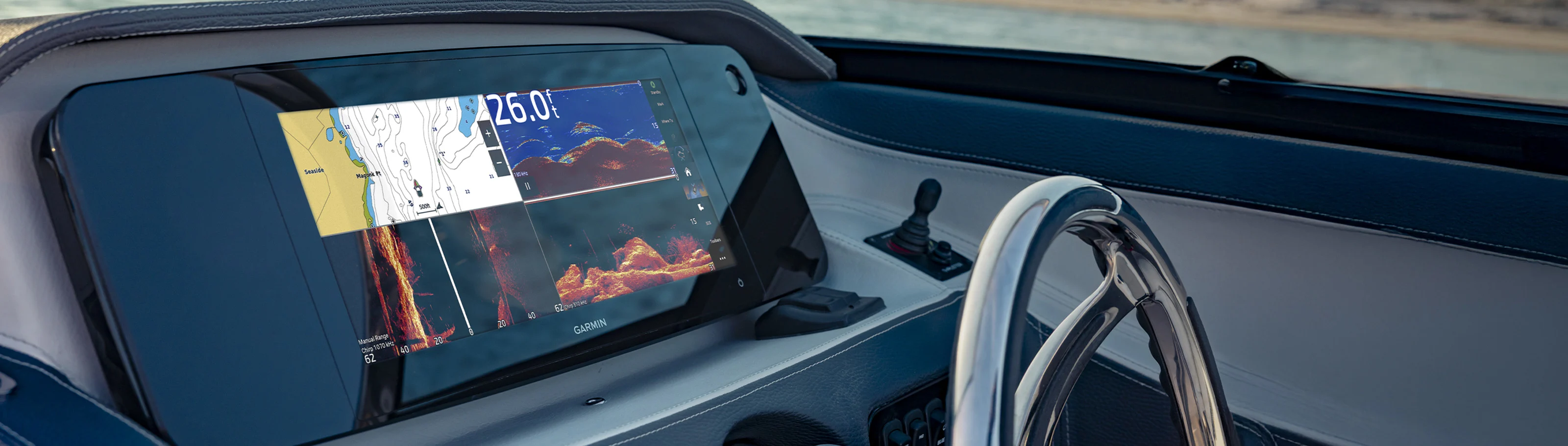 Kartplotter GARMIN GPSMAP 1523xsv 15 Ultrawide IPS touchskjerm ekkolodd 0100385500