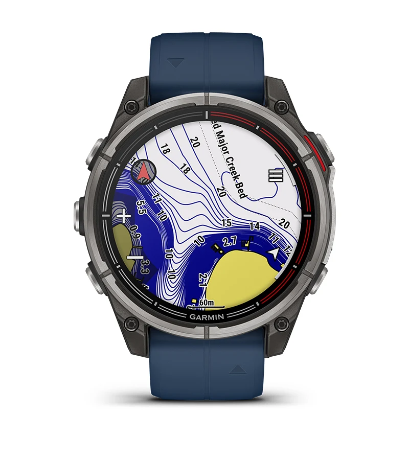 Seilklokke GARMIN Quatix 8 Maritim Sportsklokke 47mm urskive AmoLED skjerm 0100290451