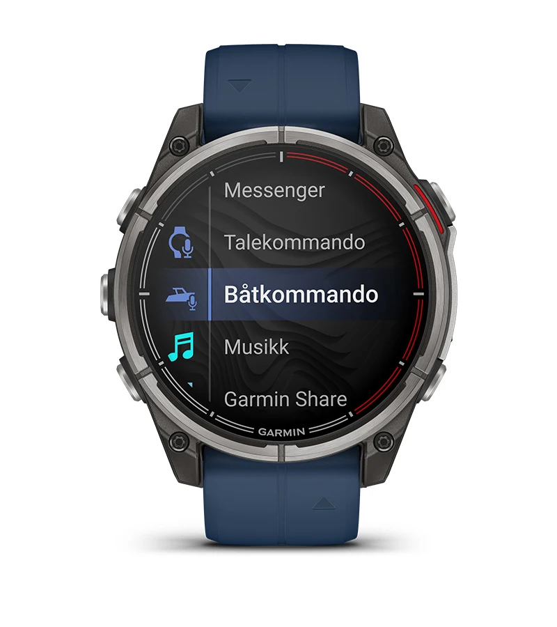Seilklokke GARMIN Quatix 8 Maritim Sportsklokke 47mm urskive AmoLED skjerm 0100290451