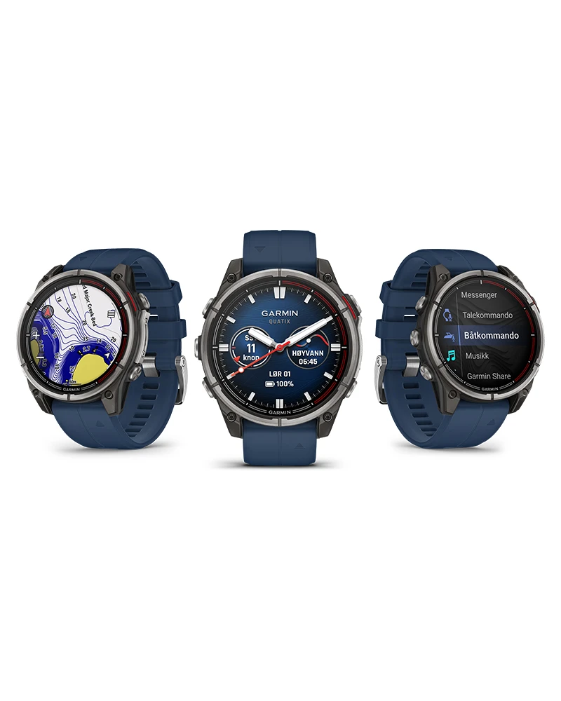 Seilklokke GARMIN Quatix 8 Maritim Sportsklokke 47mm urskive AmoLED skjerm 0100290451