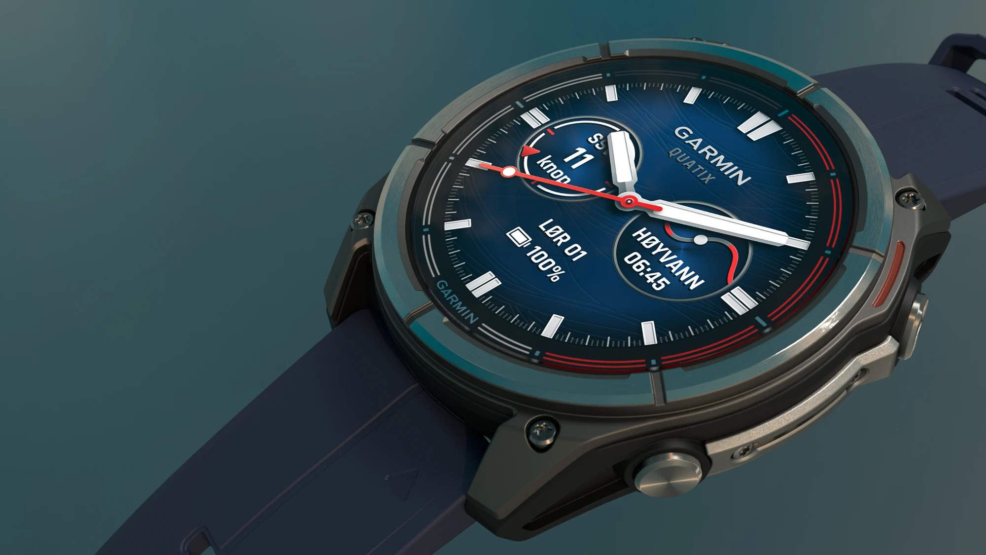 Seilklokke GARMIN Quatix 8 Maritim Sportsklokke 47mm urskive AmoLED skjerm 0100290451