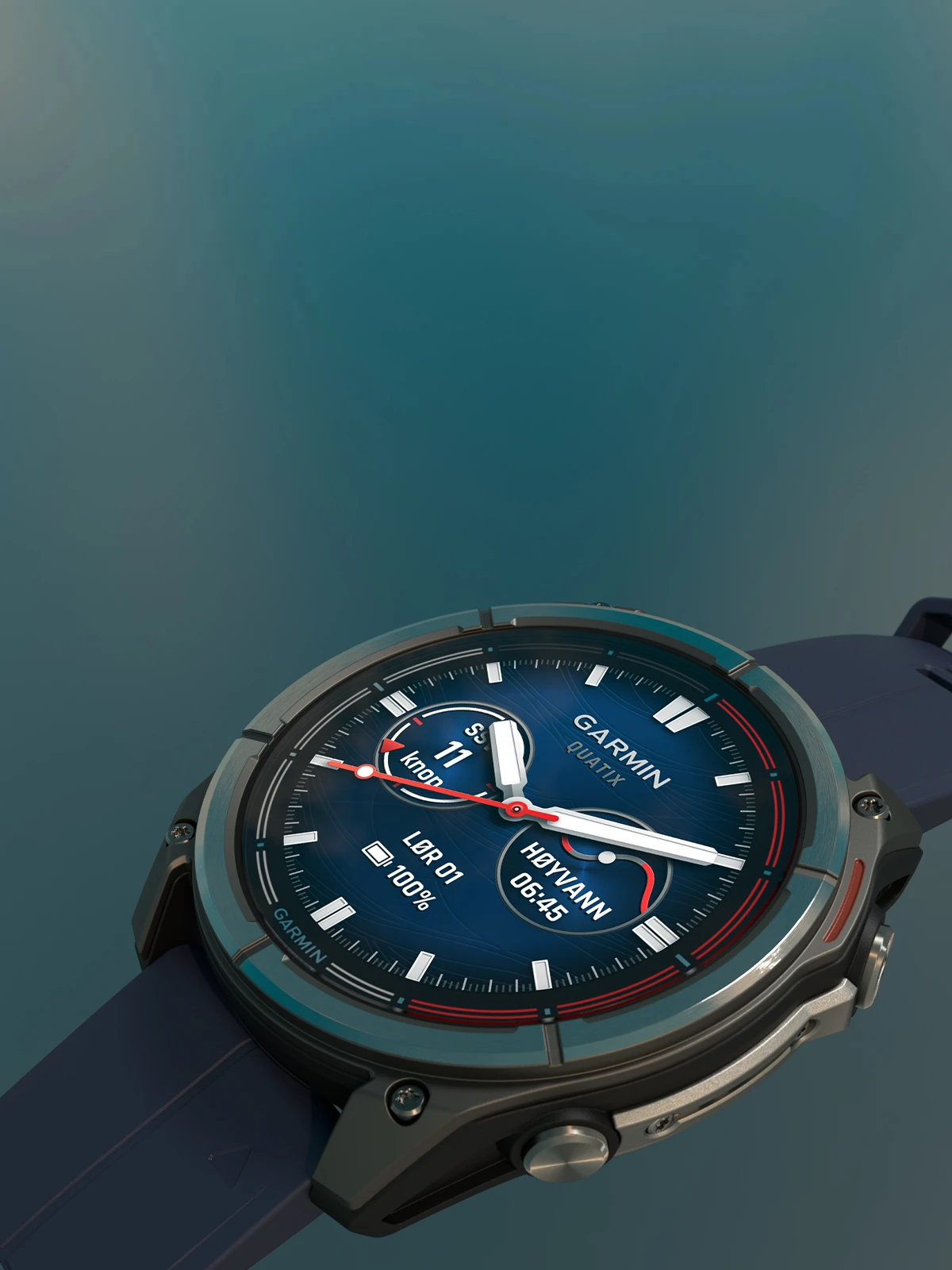 Seilklokke GARMIN Quatix 8 Maritim Sportsklokke 47mm urskive AmoLED skjerm 0100290451