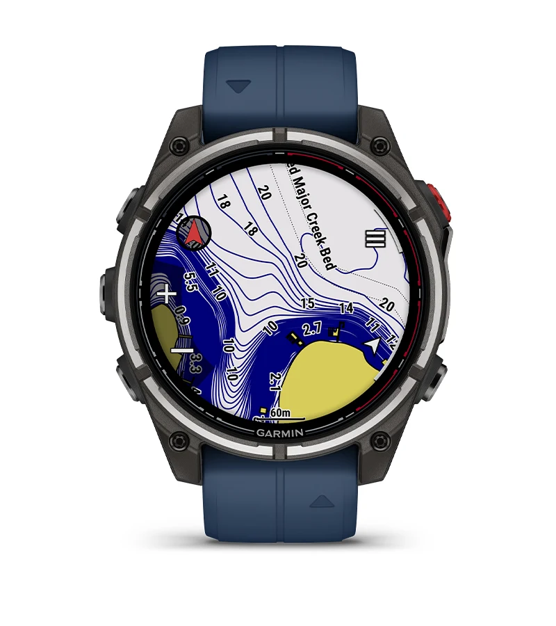 Seilklokke GARMIN Quatix 8 PRO Maritim klokke 47 mm Amoled mInreach SOS 0100319851