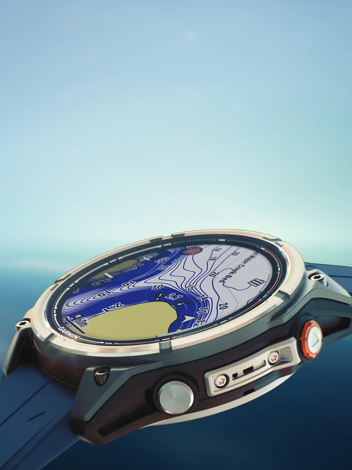 Seilklokke GARMIN Quatix 8 PRO Maritim klokke 47 mm Amoled mInreach SOS 0100319851