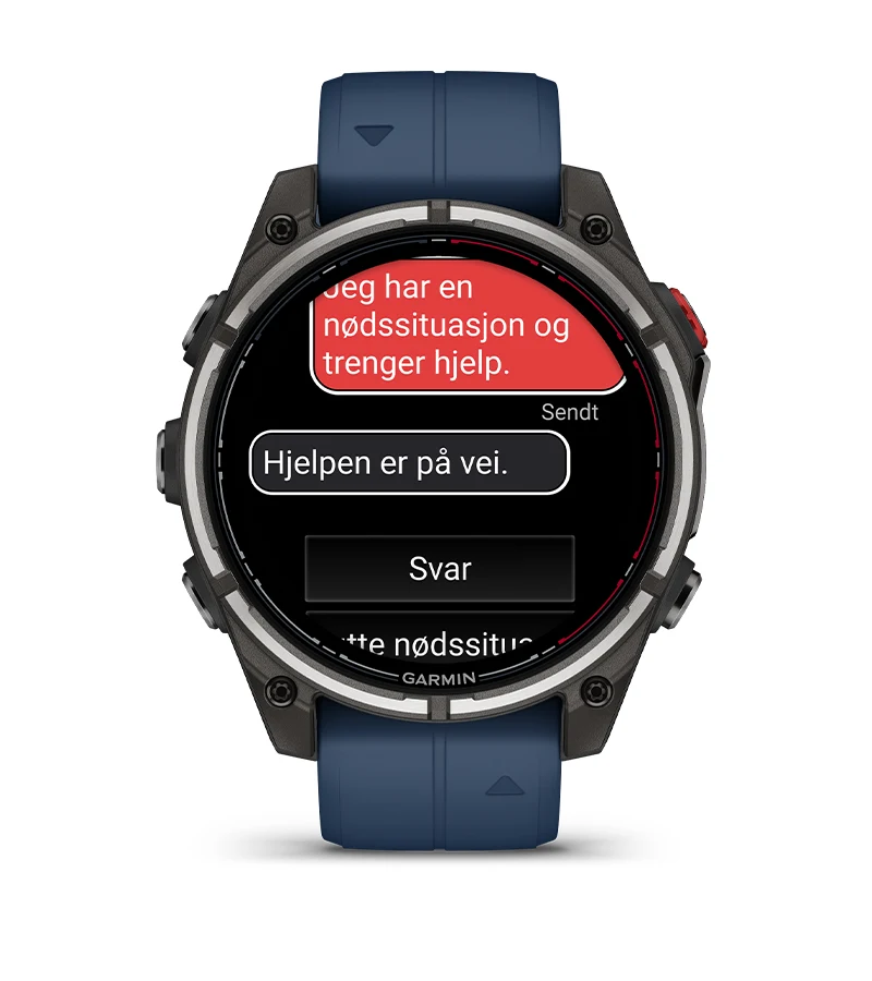 Seilklokke GARMIN Quatix 8 PRO Maritim klokke 47 mm Amoled mInreach SOS 0100319851