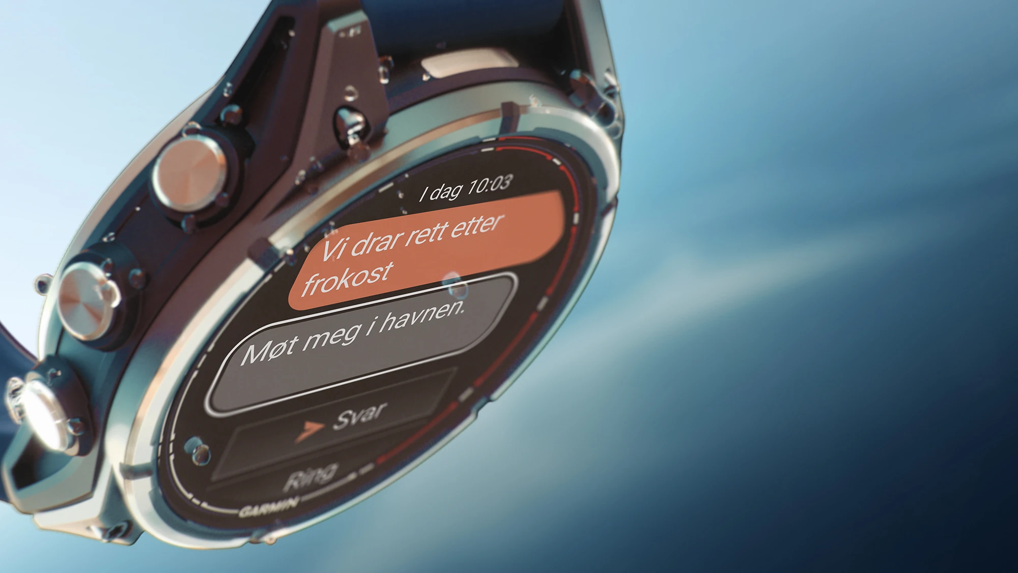 Seilklokke GARMIN Quatix 8 PRO Maritim klokke 47 mm Amoled mInreach SOS 0100319851