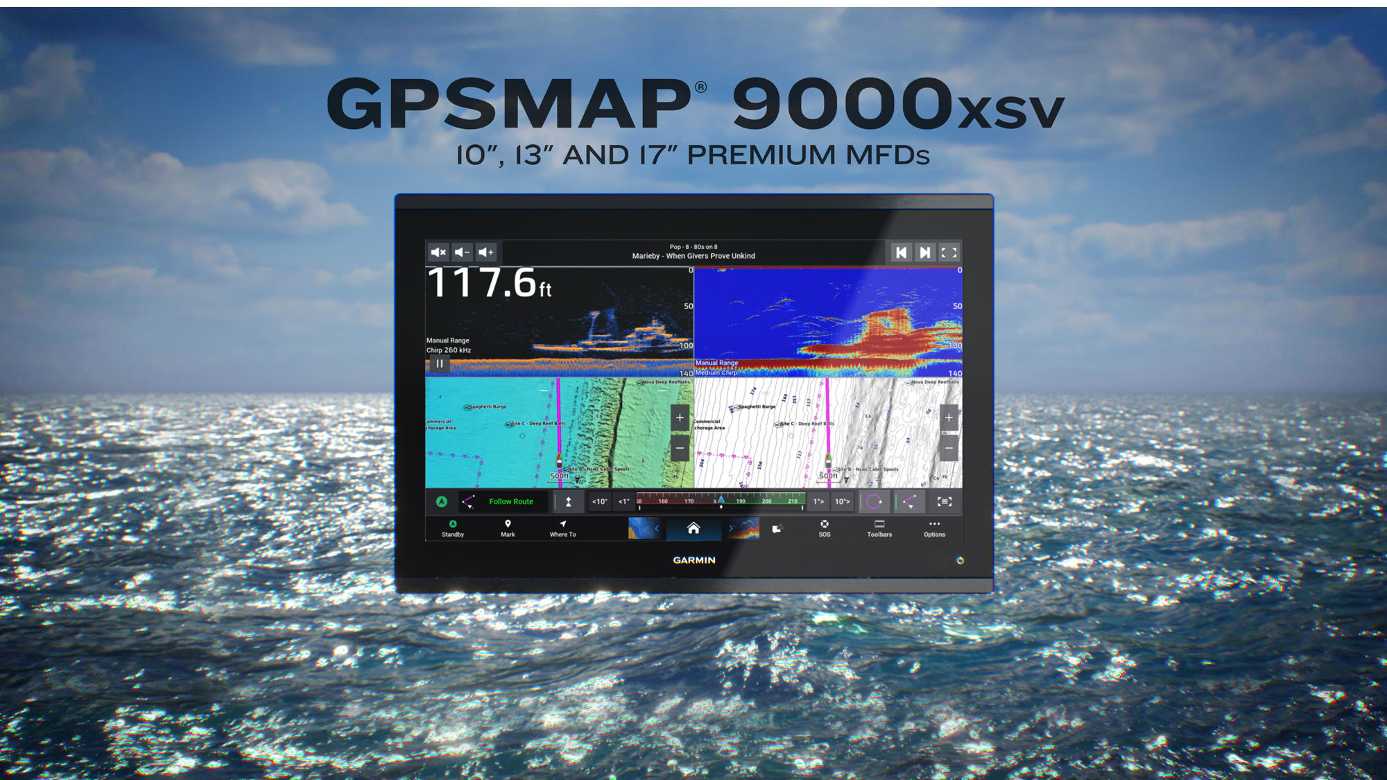 Device GARMIN GPSMAP 9010xsv 10 Premium kartplotter og ekkolodd 0100317502