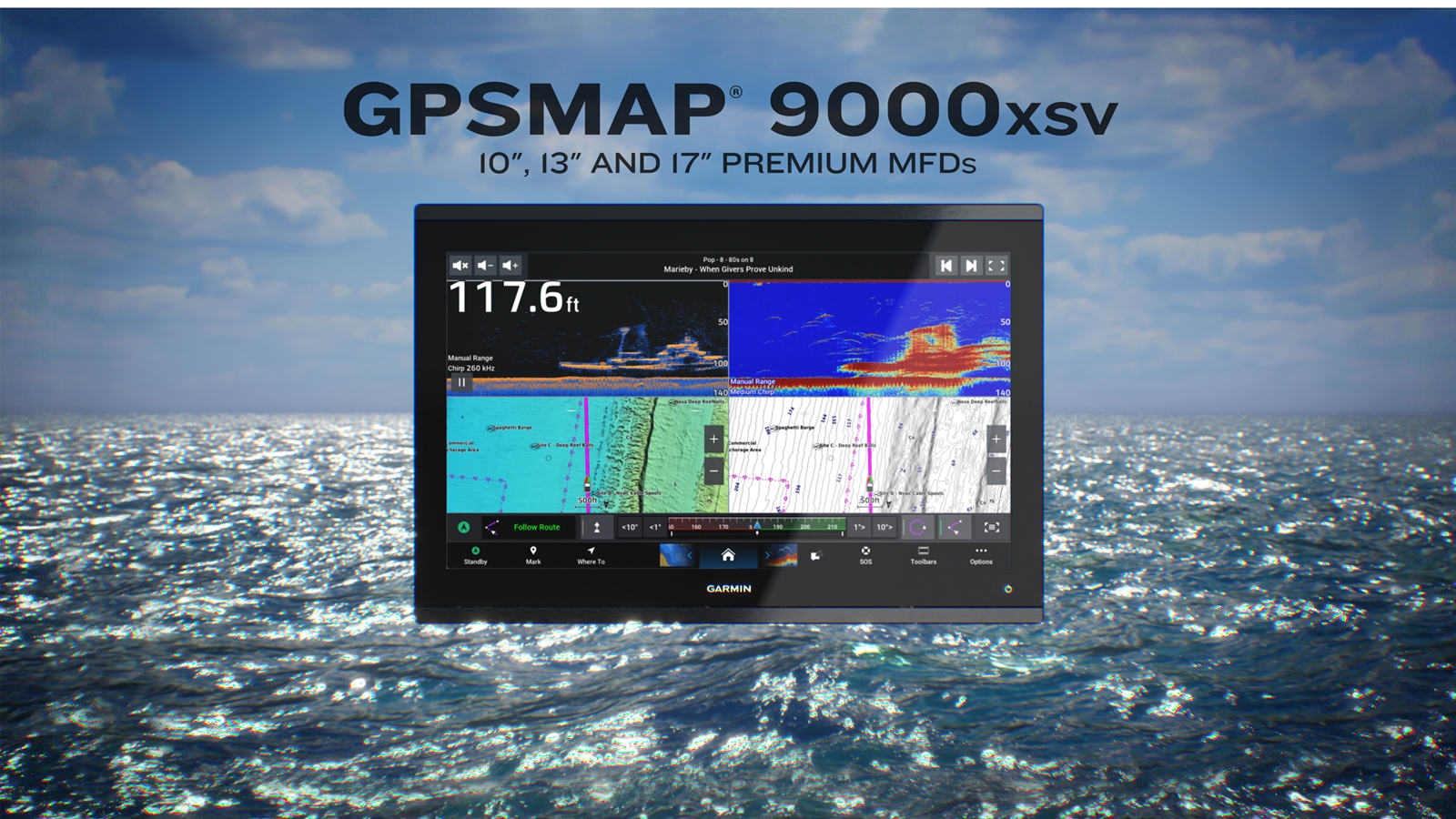 Device GARMIN GPSMAP 9010xsv 10 Premium kartplotter og ekkolodd 0100317502