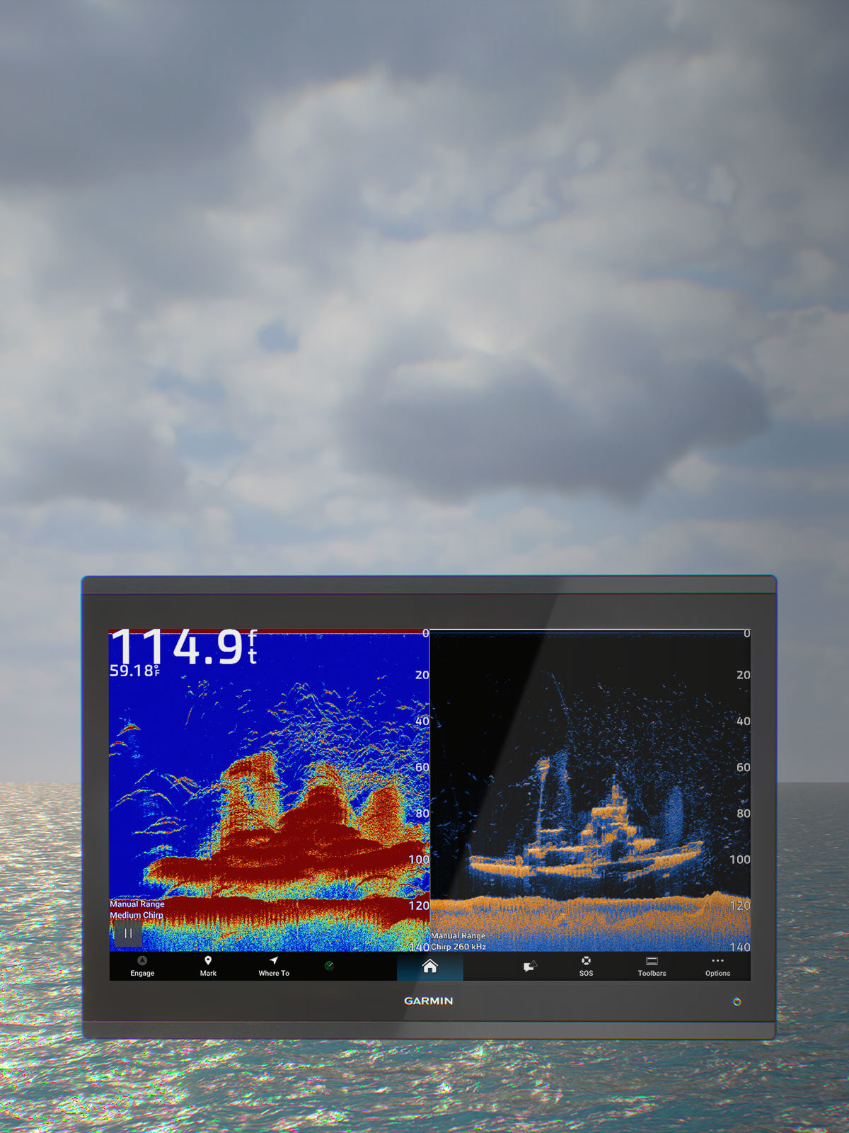 Device GARMIN GPSMAP 9010xsv 10 Premium kartplotter og ekkolodd 0100317502