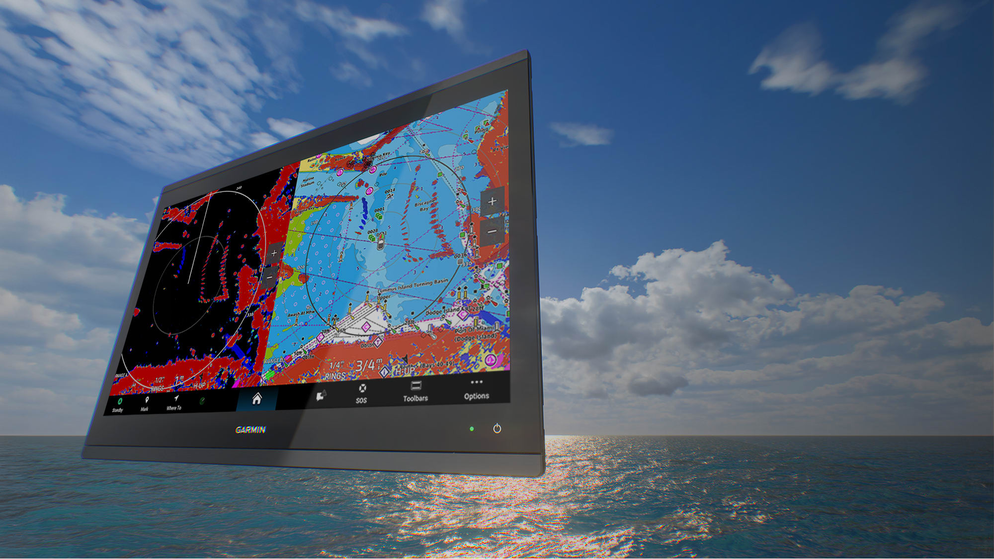 Kartplotter GARMIN GPSMAP 9017xsv 17 Premium med ekkolodd 0100317702