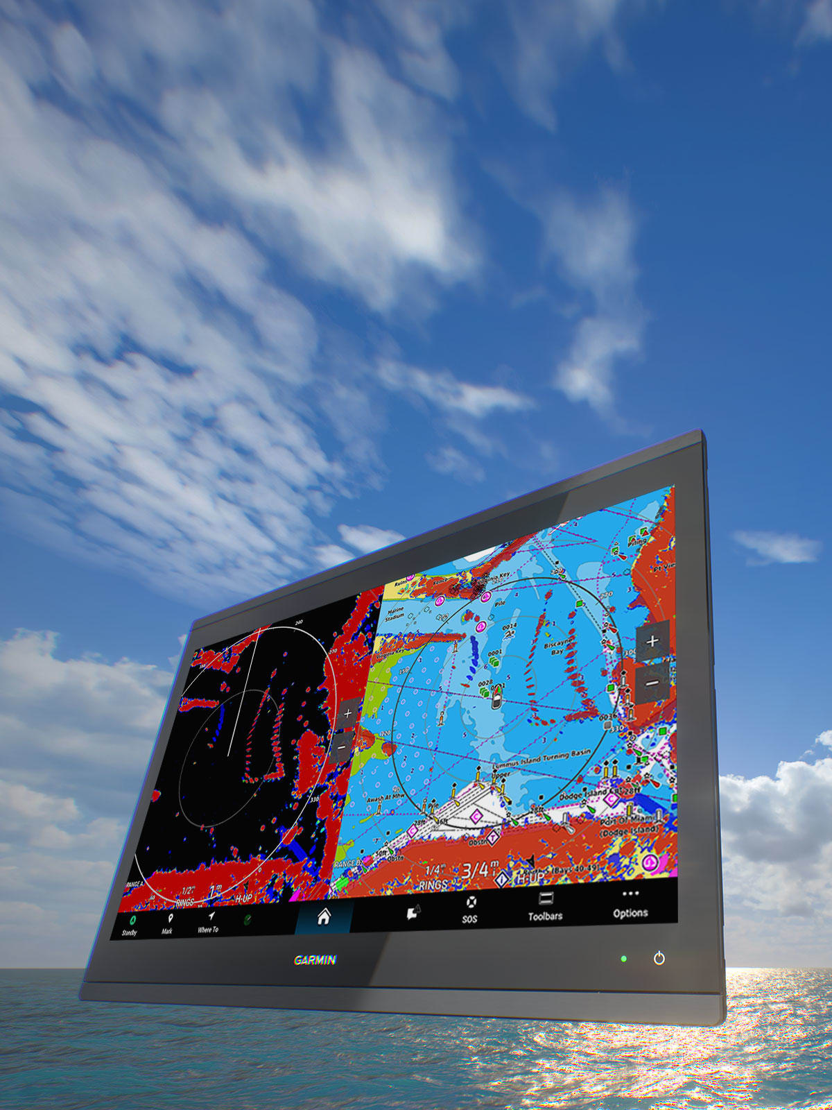 Device GARMIN GPSMAP 9017xsv 17 Premium kartplotter med ekkolodd 0100317702