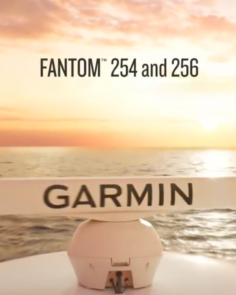 Radar GARMIN GMR Fantom 256 Åpen sort 96nm 125° Stråle 250W Bredbånd K100001235