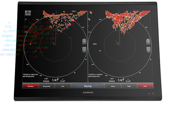 Radar GARMIN GMR Fantom 256 Åpen sort 96nm 125° Stråle 250W Bredbånd K100001235
